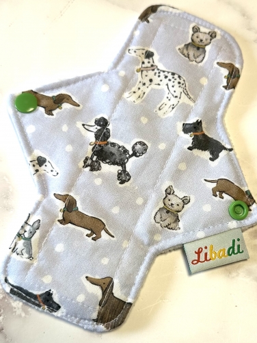 Libadi Stoffbinde 917 Dalmatiner, Dackel und Co - S (17,5 cm) | Standard | ohne PUL