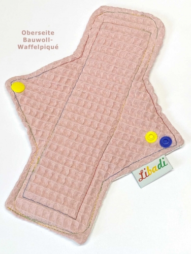 Libadi Waffelpiqué altrosa - M | Cotton | mit PUL