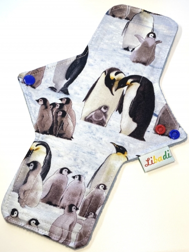 Libadi Stoffbinde 863 Pinguine - L mittig (28 cm) | Standard | mit PUL