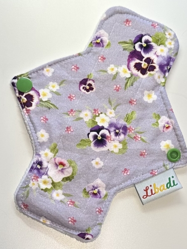 Libadi Stoffbinde Stoffslipeinlage 936 Stiefis auf lila - S (17,5 cm) | Standard | ohne PUL