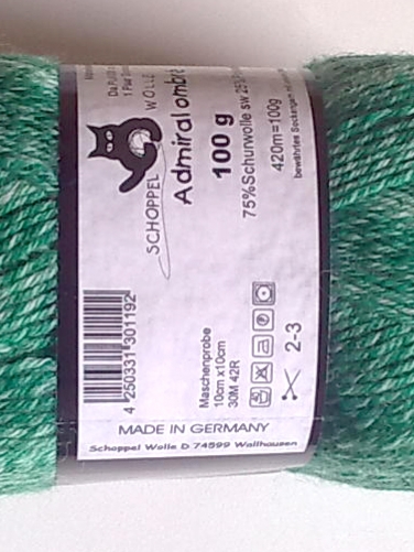 Schoppel Admiral ombre 1960 Schachtelhalm