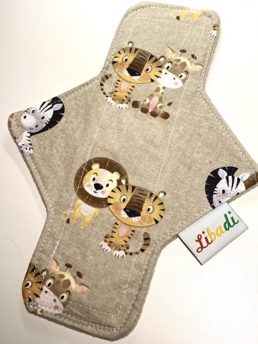 Libadi Stoffbinde 905 süße Safari - M (22 cm) | Standard | mit PUL