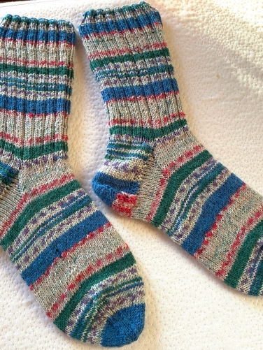 Socken handgestrickt von Libadi Gr. 42/43 - 0425