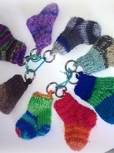 Dankeschön - mini Schlüsselanhänger Socke gratis
