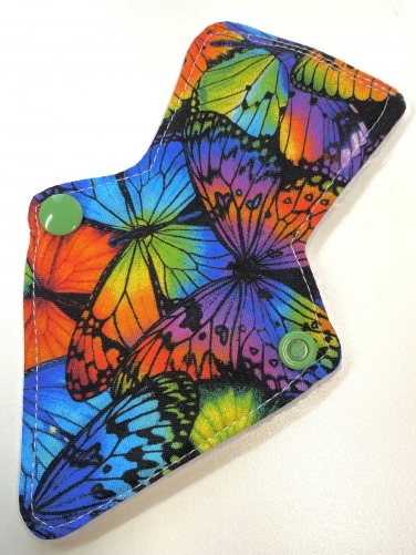 Libadi Stoffbinde 867 Bibis Kleid - Schmetterlinge - XS (16,5 cm) | Standard | ohne PUL