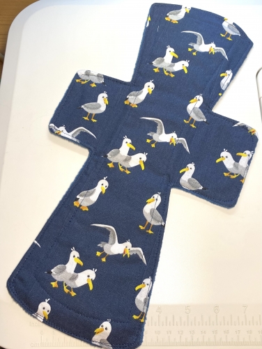 Libadi Stoffbinde 908 MEINS Möwen - XXL  (38 cm) | Standard | mit PUL