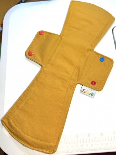 Libadi Stoffbinde Slipeinlage CURRY uni - XXL  (38 cm) | Standard | mit PUL