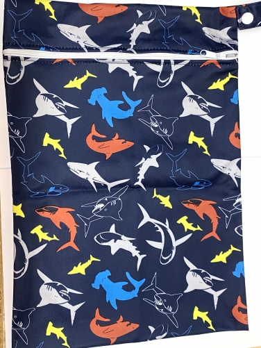 Wetbag Haifische 35 x 25 cm