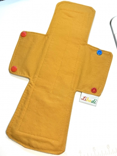 Libadi Stoffbinde Slipeinlage CURRY uni - XL (31 cm) | Standard | mit PUL