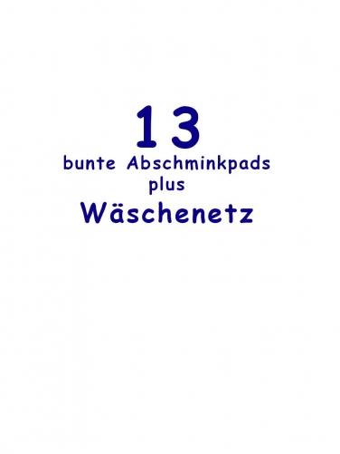 13 Abschminkpads + Wäschenetz
