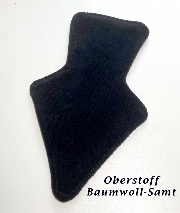 Libadi Slipeinlage Baumwoll SAMT schwarz
