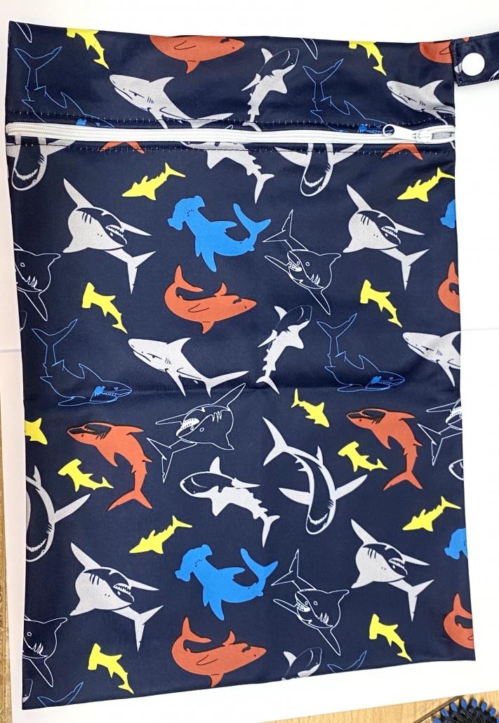 Wetbag Haifische 35 x 25 cm