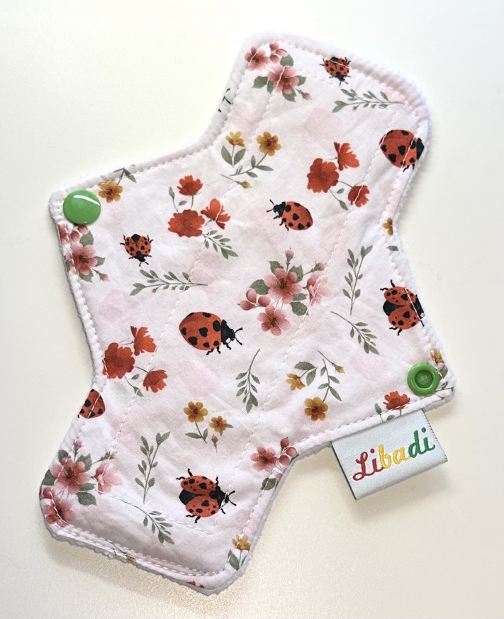 Libadi Stoffbinde Slipeinlage 937 Marienkäferl auf weiß