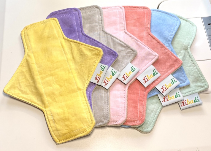 Libadi Stoffbinden 7er Set Moire pastell