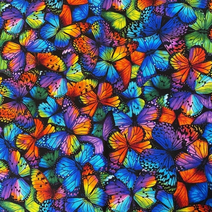 Stoff 867 - Bibis Kleid Schmetterlinge  *
